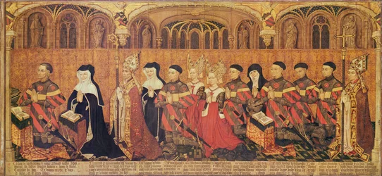 Jean I Jouvenel des Ursins (1360-1431) avec sa femme, Michelle de Vitry (d.1456) et leur famille, 1445-49
